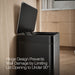 KOHLER K-20942 8-gallon stainless steel step trash can, black stainless - view 4