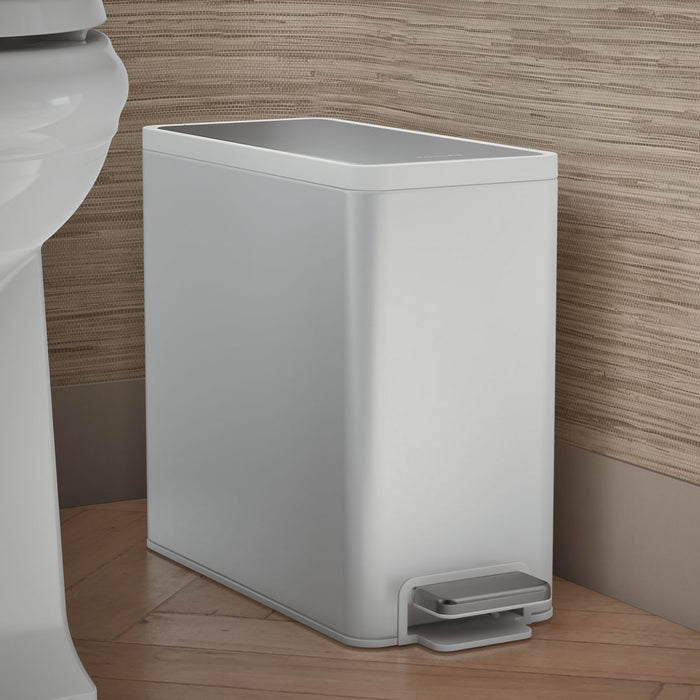 KOHLER K-20957 2.5-gallon slim step trash can