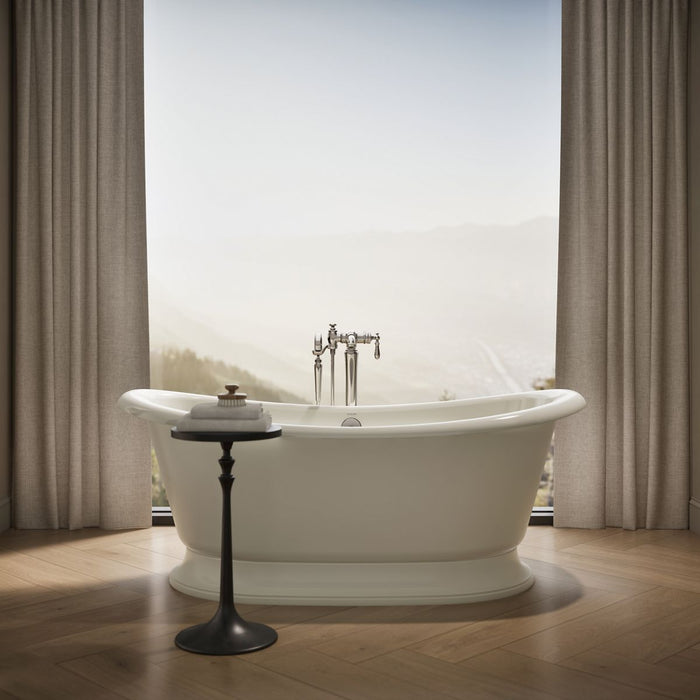 KOHLER K-21000-B Artifacts 66-1/4" x 32-1/2" freestanding bath, biscuit - view 4