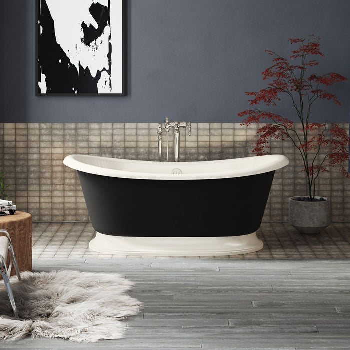 KOHLER K-21000-P5 Artifacts 66-1/4" x 32-1/2" freestanding bath, biscuit - view 3