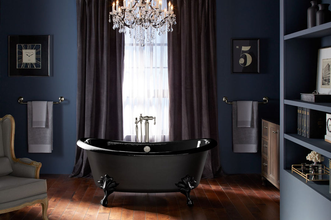 KOHLER K-21000-P5 Artifacts 66-1/4" x 32-1/2" freestanding bath, black black - view 3