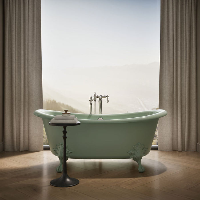 KOHLER K-21000-PAG Artifacts 66-1/8" x 32-1/2" freestanding bath, aspen exterior with aspen interior - view 5