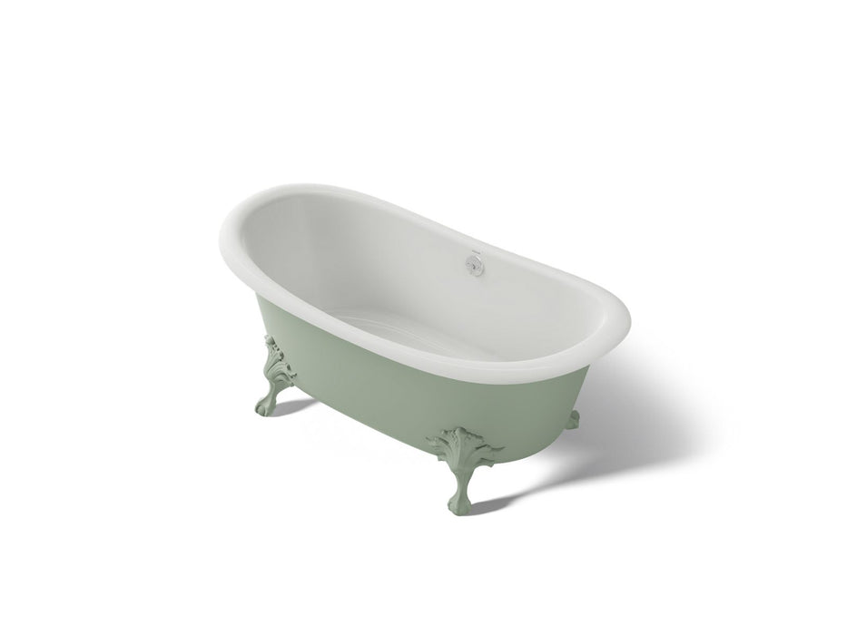 KOHLER K-21000-PAG Artifacts 66-1/8" x 32-1/2" freestanding bath, aspen exterior with white interior