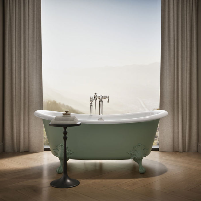 KOHLER K-21000-PAG Artifacts 66-1/8" x 32-1/2" freestanding bath, aspen exterior with white interior - view 4