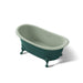 KOHLER K-21000-PAT Artifacts 66-1/8" x 32-1/2" freestanding bath, teal exterior with aspen interior
