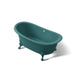 KOHLER K-21000-PAT Artifacts 66-1/8" x 32-1/2" freestanding bath, teal exterior with teal interior