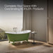 KOHLER K-21000-PFG Artifacts 66-1/8" x 32-1/2" freestanding bath, fresh green exterior with white interior - view 5