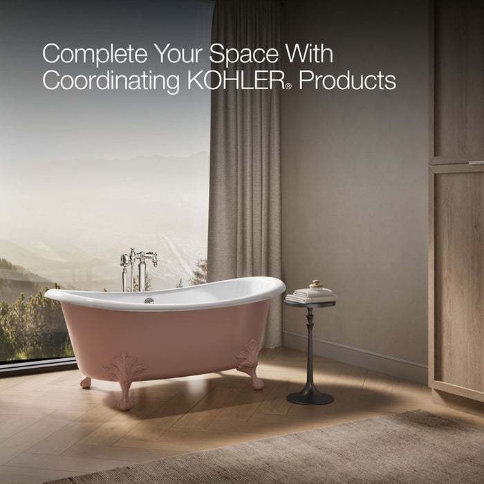 KOHLER K-21000-PPB Artifacts 66-1/8" x 32-1/2" freestanding bath, 150th peachblow - view 4