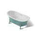 KOHLER K-21000-PSG Artifacts 66-1/8" x 32-1/2" freestanding bath, 150th spring green