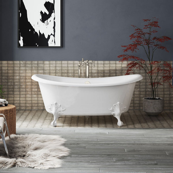KOHLER K-21000-W Artifacts 66-1/4" x 32-1/2" freestanding bath, white - view 3