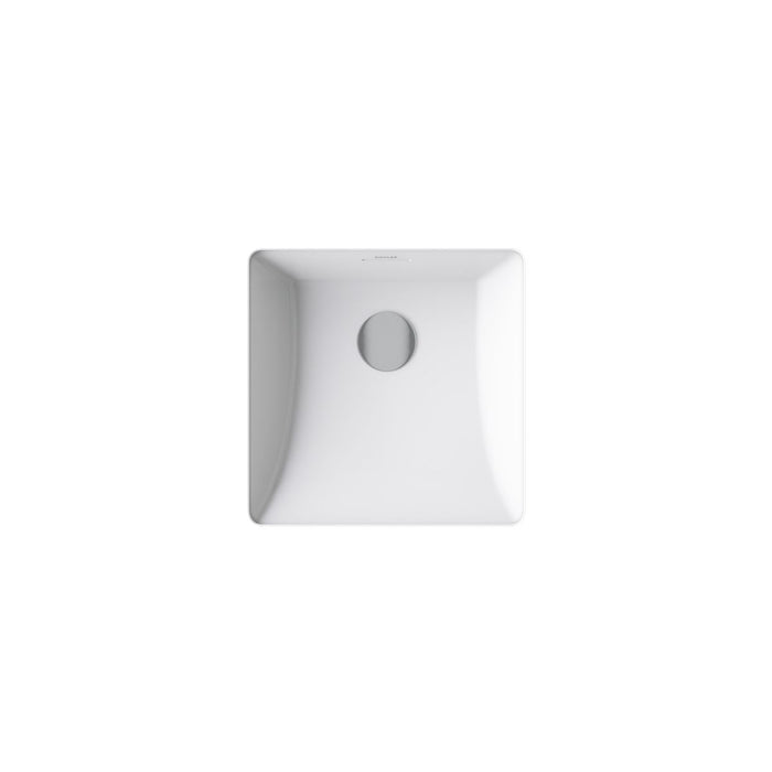 KOHLER K-21056-0 K-21056 Brazn 16-1/4" Square Undermount Bathroom Sink, white - view 3
