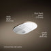 KOHLER K-21057-0 K-21057 Brazn 24-1/4" Oval Undermount Bathroom Sink, white - view 5