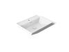 KOHLER K-21059-1 Brazn 23" rectangular vessel bathroom sink, white