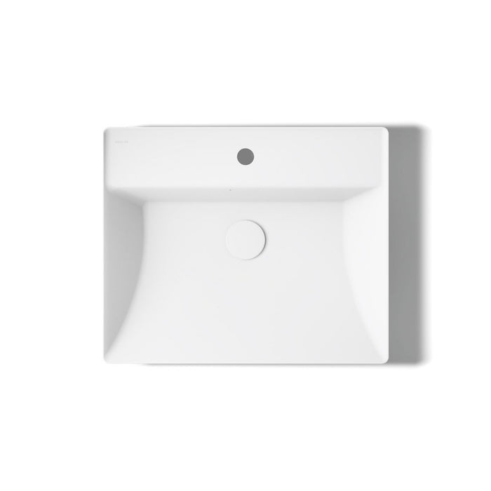 KOHLER K-21059-1 Brazn 23" rectangular vessel bathroom sink, white - view 3
