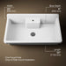 KOHLER K-21103-1HW Farmstead 45" top-/wall-mount single-bowl workstation farmhouse kitchen sink, white - view 5