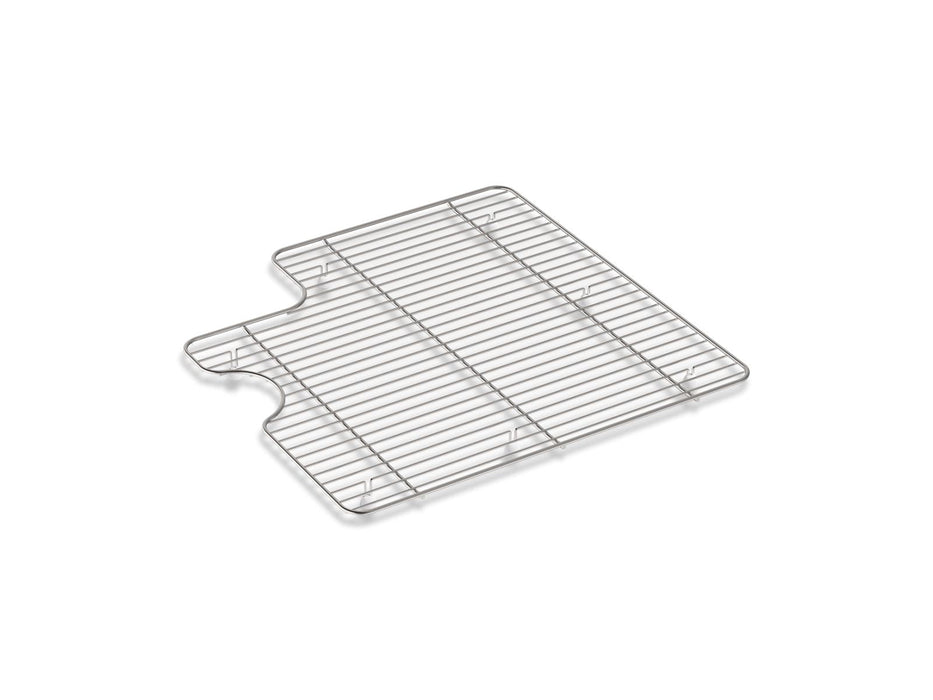 KOHLER K-21111 Farmstead Right-hand sink rack, stainless steel