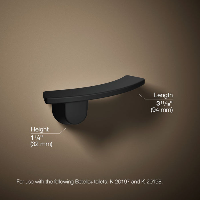 KOHLER K-21261-R Betello Right-hand trip lever, matte black - view 5
