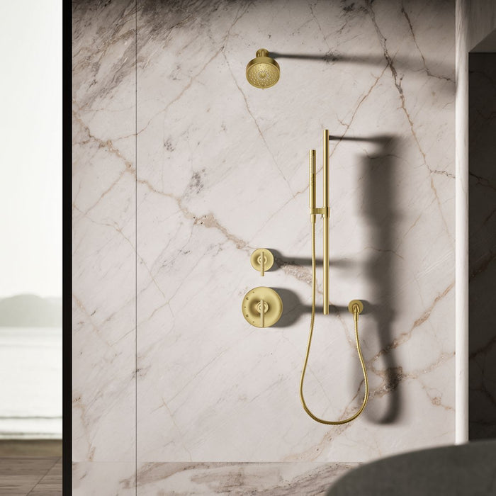 KOHLER K-21335-G Shift Round two-function handshower, 1.75 gpm