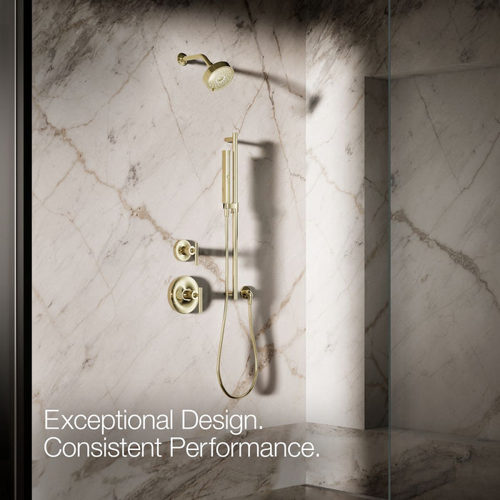 KOHLER K-21336-G Shift Square two-function handshower, 1.75 gpm, vibrant french gold - view 5