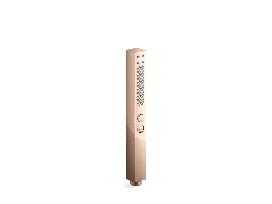 KOHLER K-21336-G Shift Square two-function handshower, 1.75 gpm, vibrant rose gold