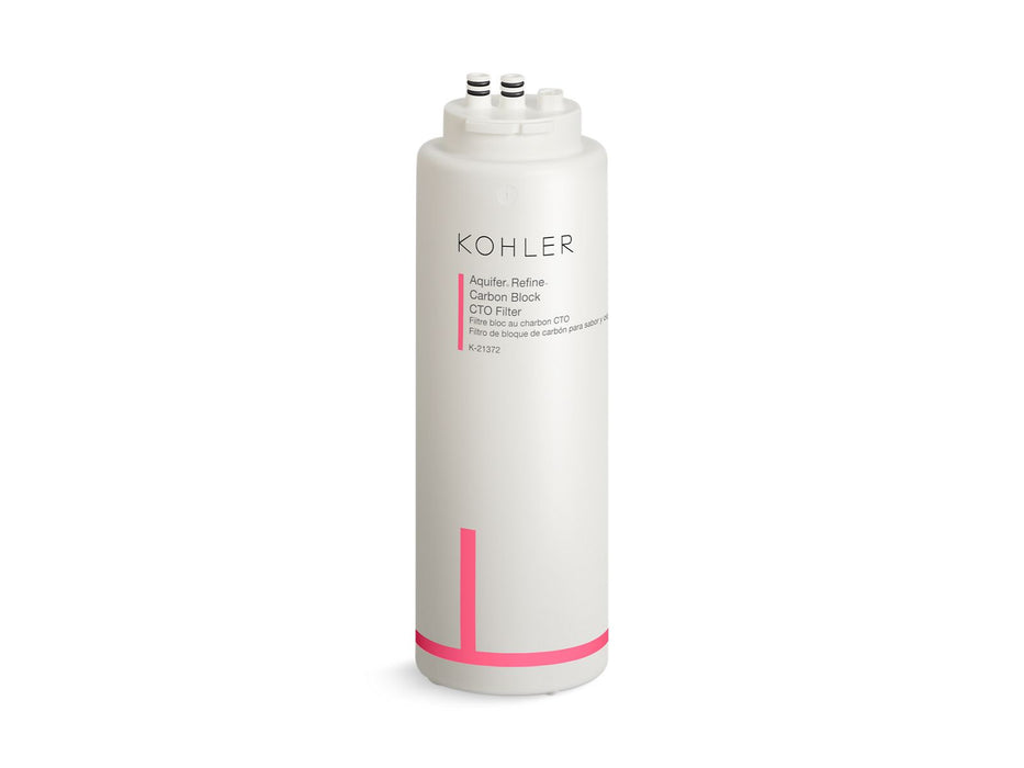 KOHLER K-21372 Aquifer Refine Carbon block CTO replacement filter, not applicable