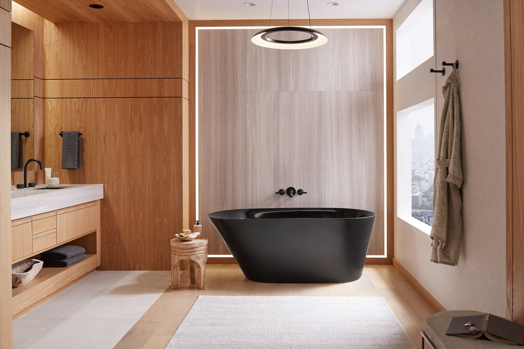 KOHLER K-21388 Brazn 66" x 35" freestanding bath