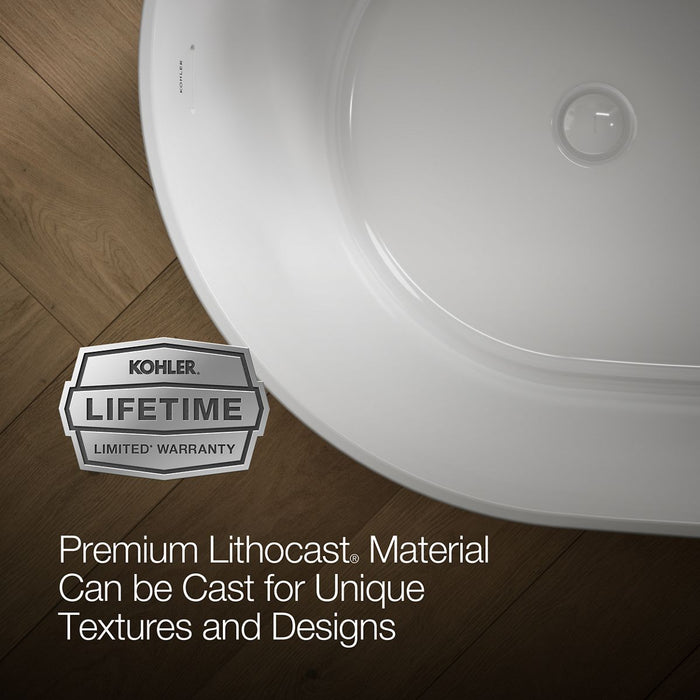 KOHLER K-21388 Brazn 66" x 35" freestanding bath