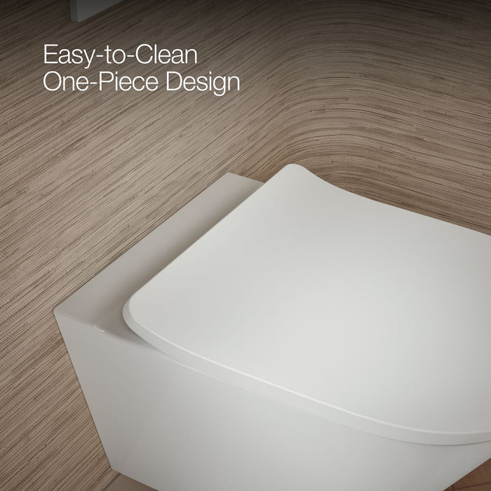 KOHLER K-21748 Brazn Wall-hung round-front toilet, dual-flush