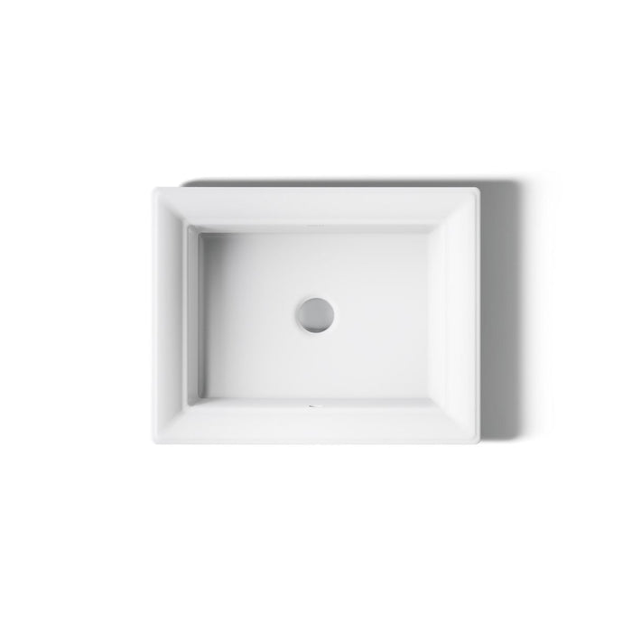 KOHLER K-21781-0 K-21781 Artifacts 21" Rectangular Drop-in Bathroom Sink, white - view 3