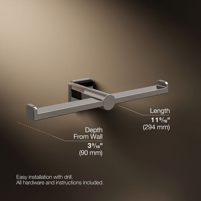 KOHLER K-21897 Parallel Double toilet paper holder