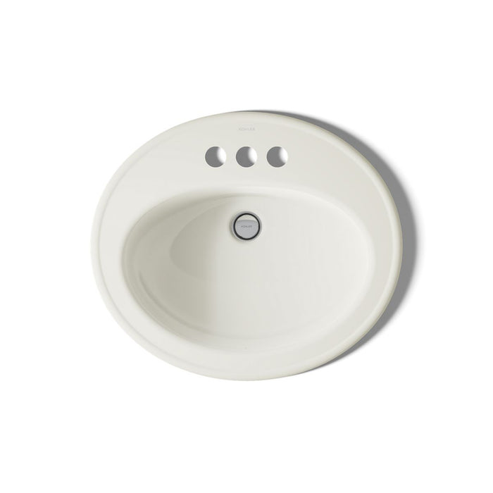KOHLER K-2196-4 Pennington 20-1/4" oval drop-in bathroom sink