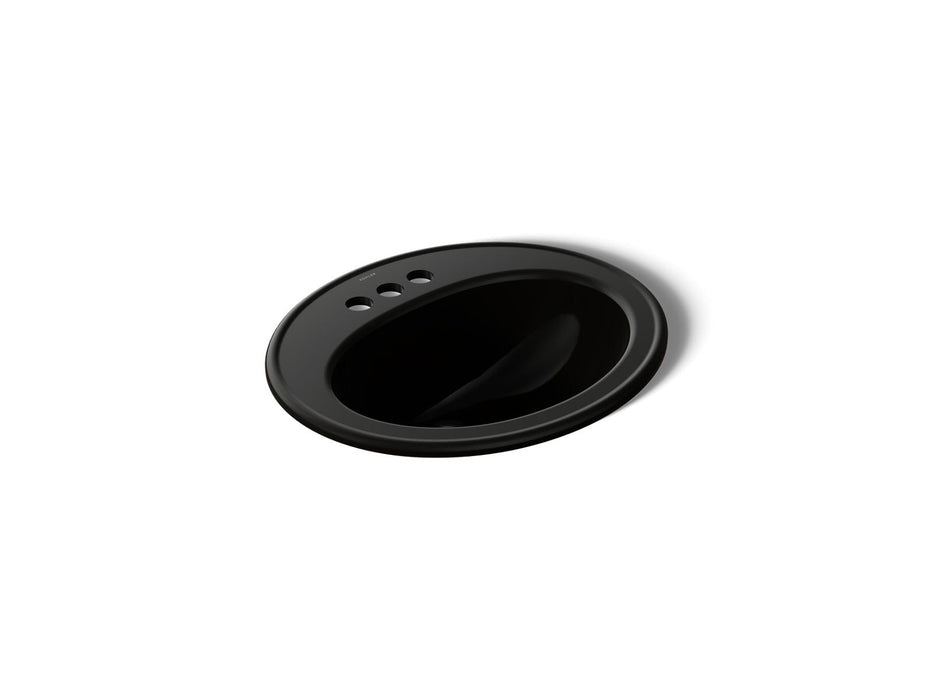 KOHLER K-2196-4 Pennington 20-1/4" oval drop-in bathroom sink