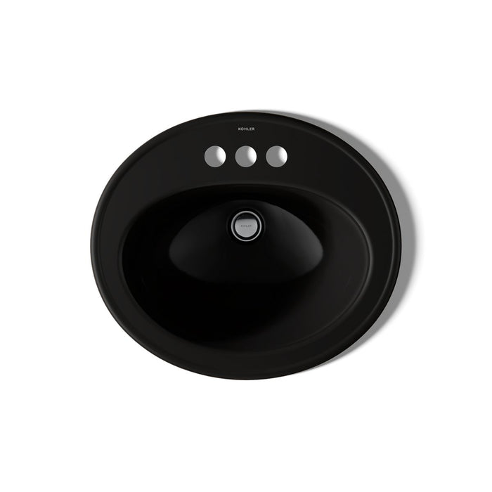 KOHLER K-2196-4 Pennington 20-1/4" oval drop-in bathroom sink