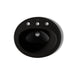 KOHLER K-2196-8 Pennington 20-1/4" oval drop-in bathroom sink, black black - view 2