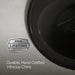 KOHLER K-2196-8 Pennington 20-1/4" oval drop-in bathroom sink, black black - view 3