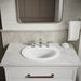 KOHLER K-2196-8 Pennington 20-1/4" oval drop-in bathroom sink, white - view 3