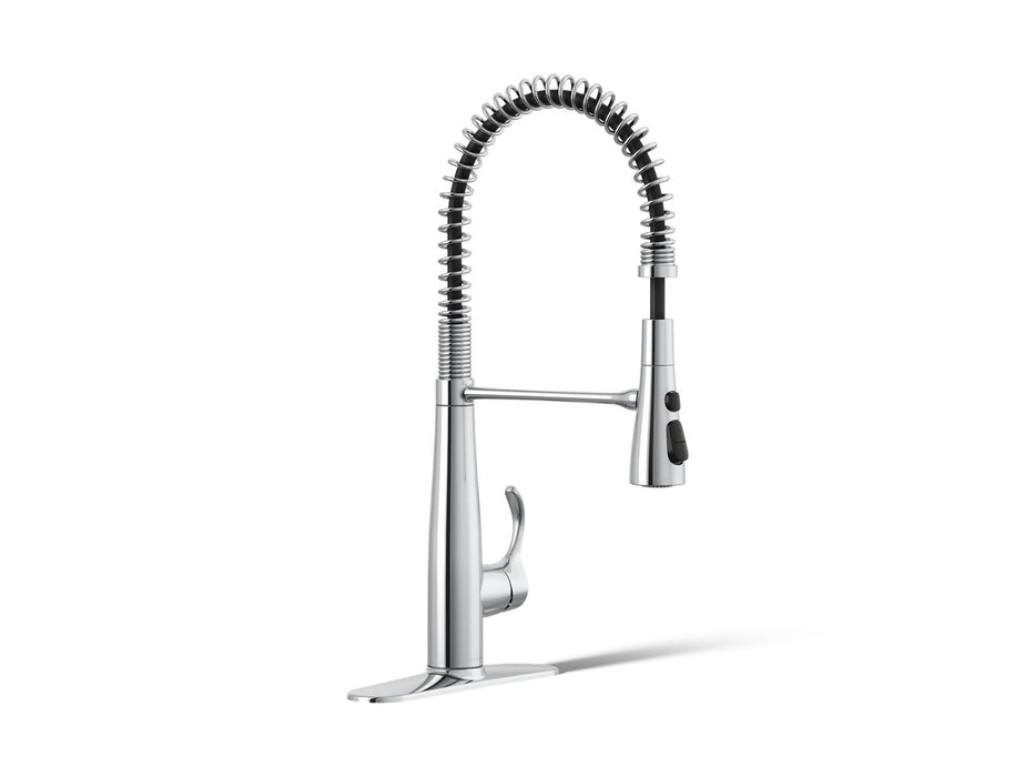 KOHLER K-22033 Simplice Semi-professional kitchen sink faucet with three-function sprayhead
