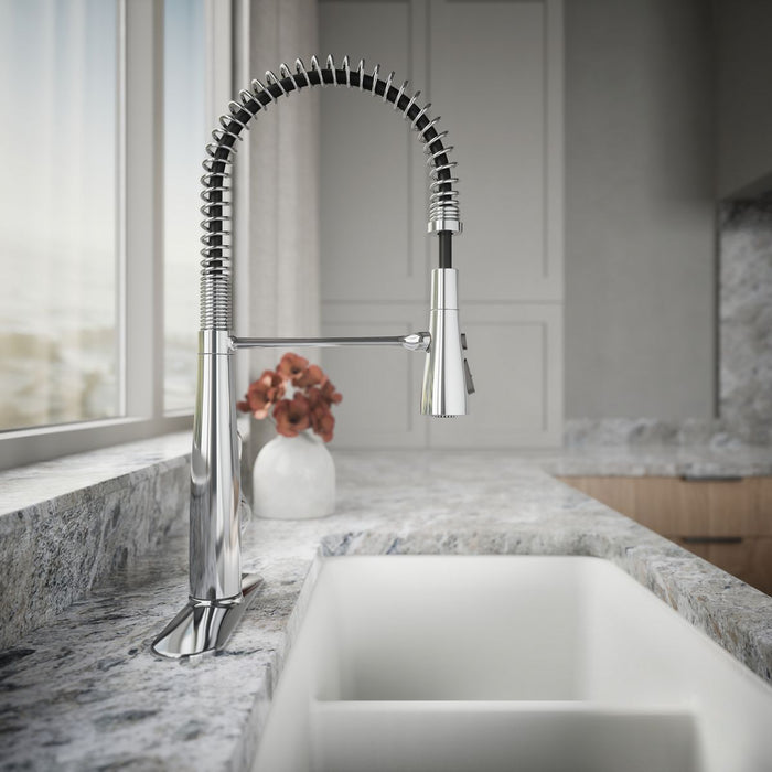 KOHLER K-22033 Simplice Semi-professional kitchen sink faucet with three-function sprayhead