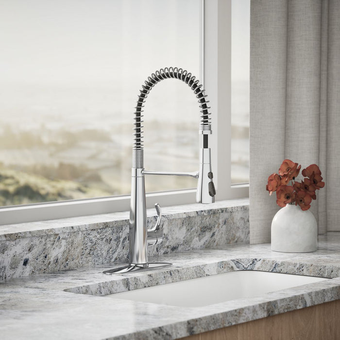 KOHLER K-22033 Simplice Semi-professional kitchen sink faucet with three-function sprayhead