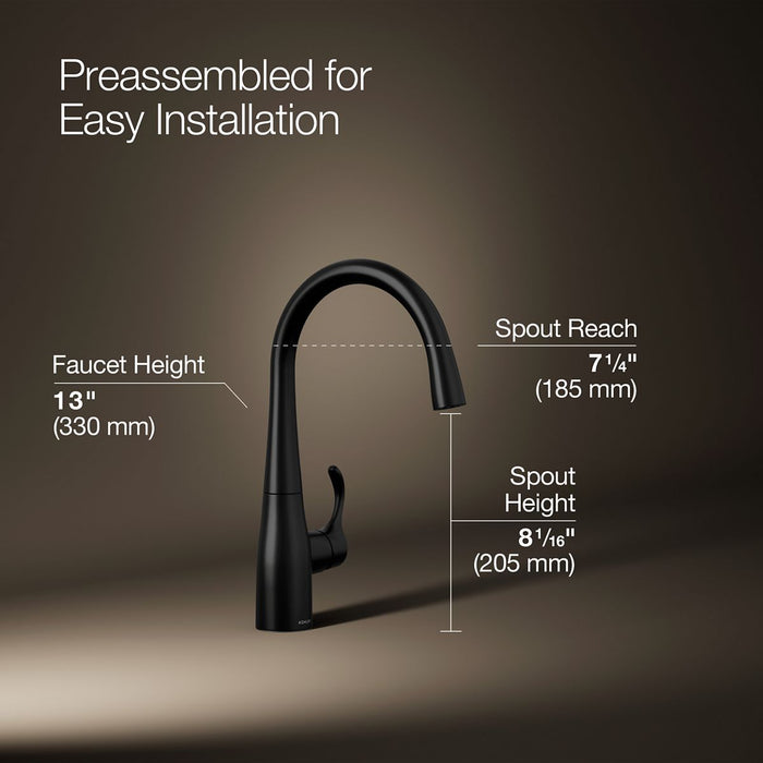 KOHLER K-22034 Simplice Single-handle bar sink faucet