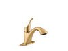 KOHLER K-22035 Simplice Pull-out laundry sink faucet with two-function sprayhead, vibrant brushed moderne brass