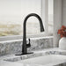 KOHLER K-22036 Simplice Touchless pull-down kitchen sink faucet with three-function sprayhead, matte black - view 3