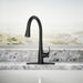 KOHLER K-22036 Simplice Touchless pull-down kitchen sink faucet with three-function sprayhead, matte black - view 4