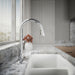 KOHLER K-22036 Simplice Touchless pull-down kitchen sink faucet with three-function sprayhead, polished chrome - view 2
