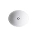 KOHLER K-2205-G Caxton 19-1/4" oval undermount bathroom sink with glazed underside, no overflow, white - view 3