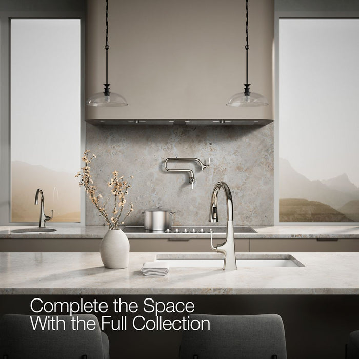 KOHLER K-22062 Graze Pull-down kitchen sink faucet with three-function sprayhead