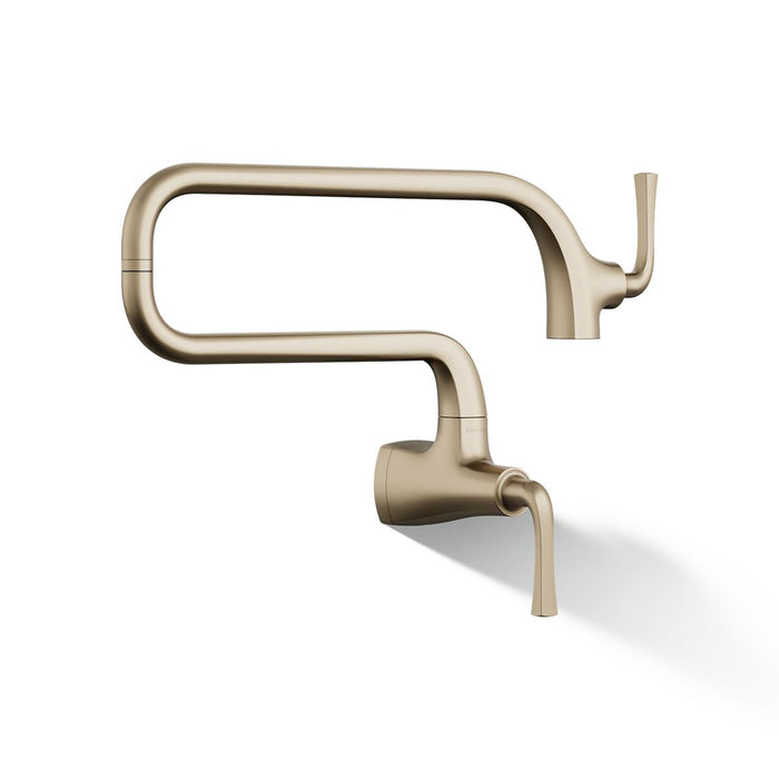 KOHLER K-22066 Graze Wall-mount pot filler, vibrant brushed bronze - view 3