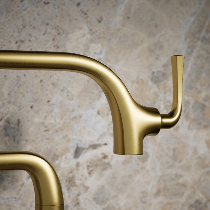 KOHLER K-22067 Graze Deck-mount pot filler, vibrant brushed moderne brass - view 5