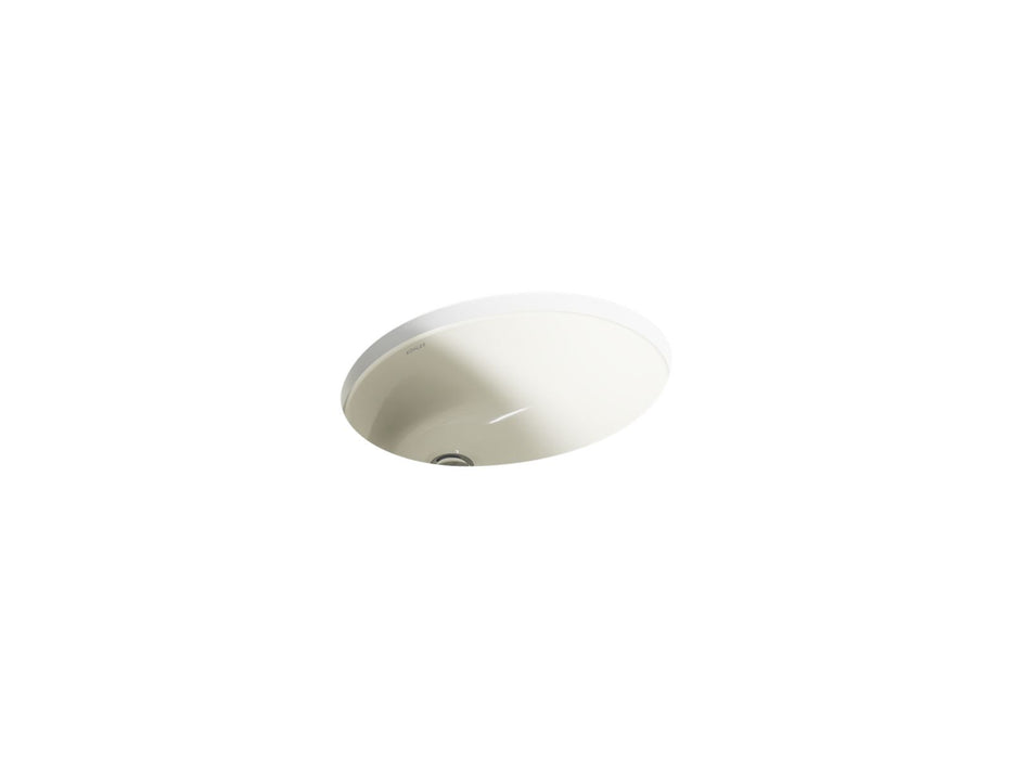 KOHLER K-2209 Caxton 17" oval undermount bathroom sink, biscuit