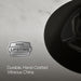 KOHLER K-2209 Caxton 17" oval undermount bathroom sink, black black - view 2